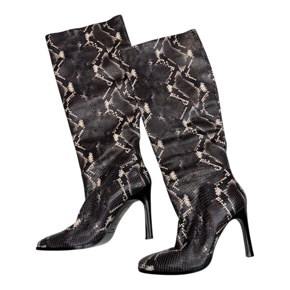 Sigerson Morrison Shoes - Sigerson Morrison Kailey Snakeskin High Heel Boots Size 9